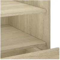 vidaXL Nachtkastje 45x50x50 cm bewerkt hout sonoma eikenkleurig