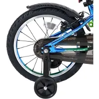 Volare Chrome Kinderfiets - Jongens - 16 inch - Blauw Groen - Twee handremmen