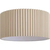 QAZQA Japandi lampenkap van beige linnen 50/50/25 - Scalloped Single