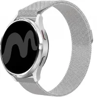 IMoshion Milanees magnetisch bandje - Universeel 24 mm aansluiting - Zilver
