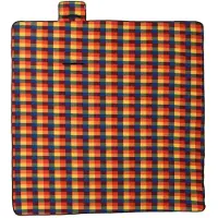 vidaXL Picknickkleed opvouwbaar geruit 200x200 cm fluweel meerkleurig