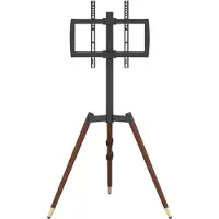 vidaXL TV-standaard, geschikt voor schermen van 37-65 inch, maximale VESA-maat 400x400 mm, maximaal draaggewicht 40 kg