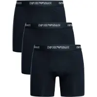 Emporio Armani Set Van 3 Stretch Boxershorts, Blauw