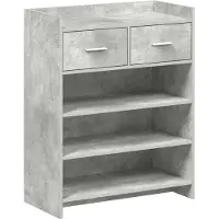 vidaXL Schoenenkast 73,5 x 36 x 92 cm Bewerkt hout Betongrijs