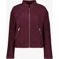 TwoDay dames teddy jas bordeauxrood maat XL