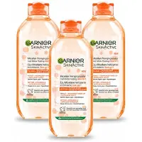 Garnier 3 x - SkinActive - Micellair Reinigingswater - Milde Peeling - Alles-in-1 - 400 ml - Voordeelverpakking - 3 stuks