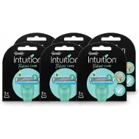Wilkinson 6 x Intuition - Navulmesjes - Bikini Care Duo - Praktisch - 3 mesjes - Voordeelverpakking - 6 stuks
