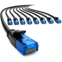 1aTTack.de 660011 Cat6, Cat.6, Netwerkkabel, 1 meter - Patchkabel, Slim kabel