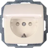 Kopp Einsatz Steckdose RIVO Reinweiß (RAL 9010) 945217086