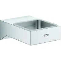 GROHE Selection Cube - Glas/zeephouder, chroom 40865000