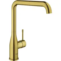 GROHE essence 1-gats keukenkraan met hoge l-uitloop 30 cm, geborsteld cool sunrise
