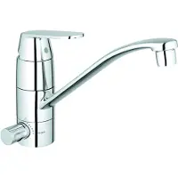 GROHE Eurosmart Cosmopolitan spoelkraan voor wastafel, plat uitloop met afsluitventiel, chroom - 31161000