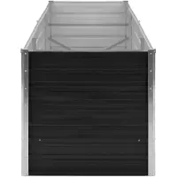 vidaXL Lit surélevé de jardin Acier galvanisé 480x80x77 cm Anthracite47071