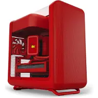 HYTE Wild Cherry Midi-tower Behuizing, PC-behuizing, Gaming-behuizing Rood