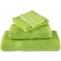vidaXL Handdoeken SOLUND 4 st 600 g/m² 100x200 cm appelgroen