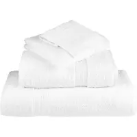 vidaXL Saunadoeken SOLUND 2 st 600 g/m² 80x200 cm wit