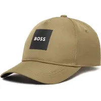 BOSS Kinderpet van twill met logoprint