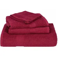 vidaXL Handdoeken FROGN 2 st 100x200 cm 360 g/m² bordeaux