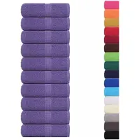 vidaXL Washandjes FROGN 10 st 30x30 cm 360 g/m² paars
