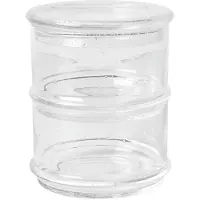 Ferm Living Opbergbox Boya Stackable Containers Clear With Bubbles (Set van 2)