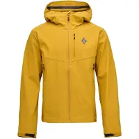 Black Diamond - Toerskikleding - M Dawn Patrol Softshell Amber voor Unisex van Softshell - Maat S - Geel