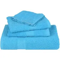 vidaXL Handdoeken FROGN 2 st 100x200 cm 360 g/m² turquoise
