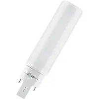 Osram DULUX D 18 LED-lamp voor G24D-2 fitting, 7 Watt, 640 lumen, warm wit (3000K), roterbaar, vervanging voor traditionele 18W Dulux lampen