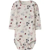 Name it Rompertje/body 'NBFKAMELIA' beige gemêleerd / nachtblauw / rosé / vuurrood