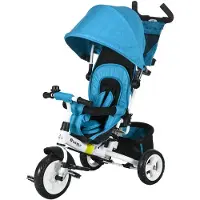 HOMCOM Driewieler 6-in-1: Driewieler met duwstang, kinderdriewieler met afneembaar zonnedak