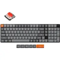 Keychron K17 Max QMK, 75%, Bekabeld en draadloos, USB + RF draadloos + Bluetooth, Mechanische toetsen, RGB LED, Zwart
