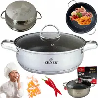Zilner Rondeel met Marmenlaag - 22cm, 2.8L, Inductie