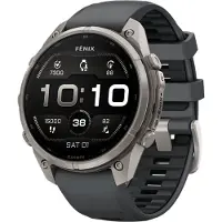 Garmin Smartwatch Fenix 9 Pro 47 Mm Titanium Met Graphite Black Siliconenband