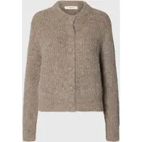 Selected Gebreid vest 'GABRIELLA' taupe
