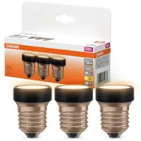 Osram 3x LED-lamp met reflector, E27-fitting, 3,5W = 28W, 300lm, 2700K (warm wit), 100°, dimbaar, FLAT LAMP,