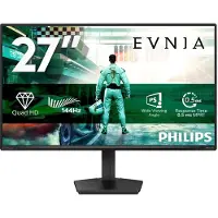 Philips Evnia 27M2N3500NF 27 inch QHD Gaming Monitor - IPS-paneel - 144 Hz - 0,5 ms Smart MBR - HDR10 - Adaptive Sync - DisplayPort 1.4 - HDMI 2.0