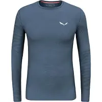 Salewa - Cristallo Warm AMR L/S Tee - Merino-ondergoed 54 - XXL, blauw