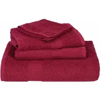 vidaXL Gastendoekjes FROGN 2 st 30x50 cm 360 g/m² bordeaux