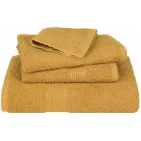vidaXL Handdoeken FROGN 2 st 50x100 cm 360 g/m² goud