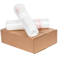 Knapzak Vuilniszakken Geperforeerd | Sluitlint | LDPE | Transparant | 42 Micron | 1000 liter (54 zakken)