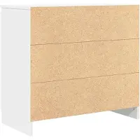 vidaXL Dressoir met lade 71x35x65 cm spaanplaat wit