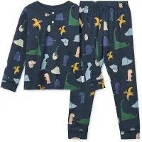 Liewood Schlafanzug - Wilhelm - Dino Roar/Classic Navy - - 7-8 Jahre (122-128) - Schlafanzug 2-teilig