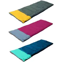 Camp Active Slaapzak - 190 x 75 cm - Donkerblauw / Lichtblauw