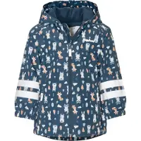 Playshoes Functionele jas marine / zilvergrijs / pasteloranje / wit