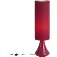 QAZQA Retro vloerlamp paars met stoffen kap - Mina