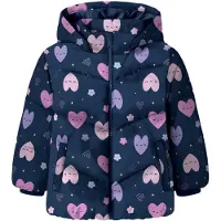 Name It Mini Winterjas 'NMFMay' blauw / mauve / lavendel / rosé