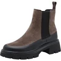 Tamaris Chelsea boots brokaat / donkerbruin