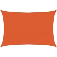 vidaXL Zonnezeil 160 g/m² 3,5x5 m HDPE oranje