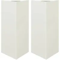 vidaXL Plantenbakken 2 st driehoek 40x34,5x75 cm staal wit