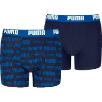 Puma boxershort - blauw (set van 2) Jongens Stretchkatoen All over print - maat 122/128