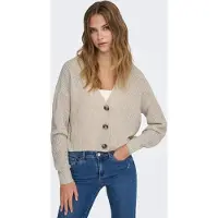 ONLY Gebreid vest 'ONLCarol' greige